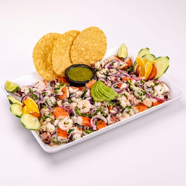 Botana De Mariscos Fria Mixta.